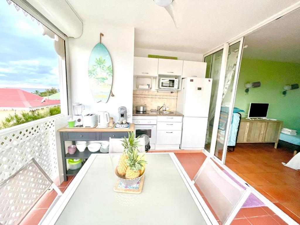 Guadeloupe- Saint-Francois- Residence Anse Des Rochers - Appartement Quart De Villa Etage - Vue Mer- 4 Personnes - Lit Bebe Sur Demande - Citerne Et Wifi Prives -Animaux Ok-Acces Plage Direct -Apnee Bien-Etre Experience Sur Demande Avec Instructeur A Exterior foto